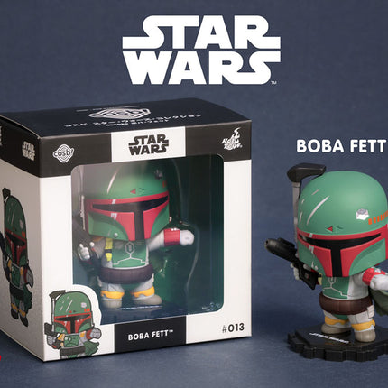 Boba Fett White Star Wars Cosbi Mini Figure 8 cm